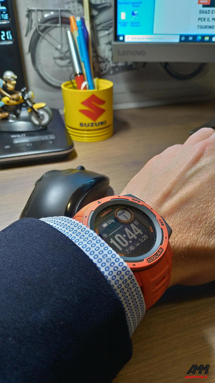 Garmin con la giacca