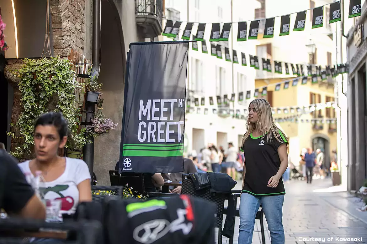 Bobbio addobbata per Kawasaki 