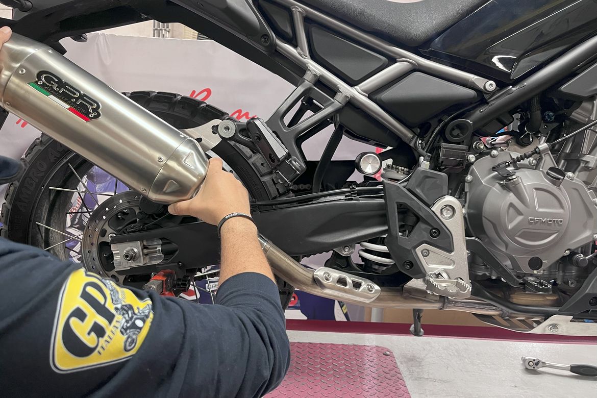 GPR Exhaust per cfmoto 450mt 3