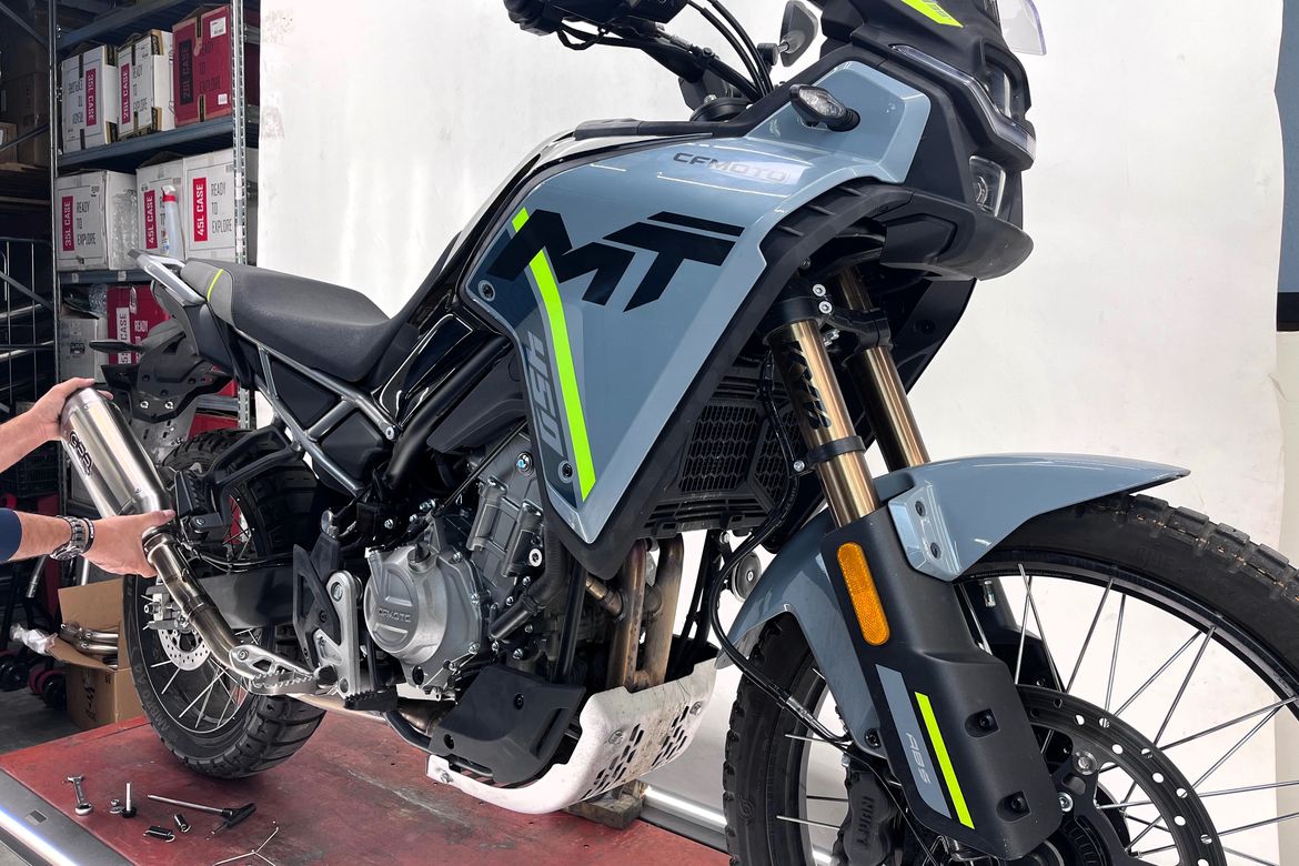 GPR Exhaust per cfmoto 450MT 5