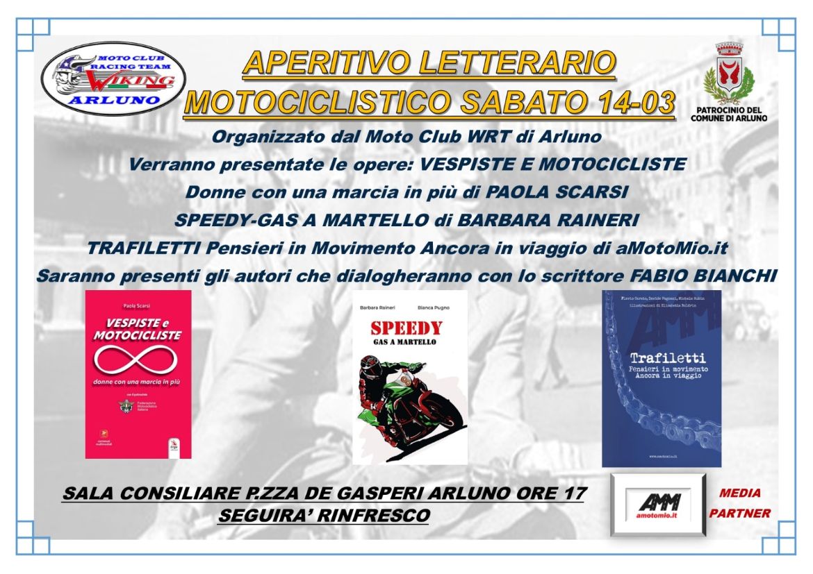 Aperitivo Letterario Motociclistico