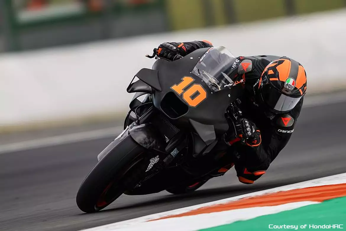 Luca Marini test Honda Valencia Luca Marini test Honda Valencia