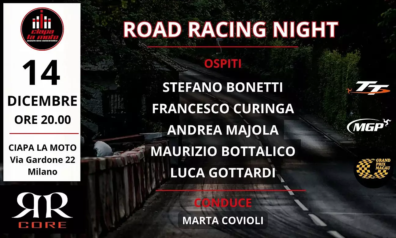 Serata Road Racing Night da Ciapa La Moto