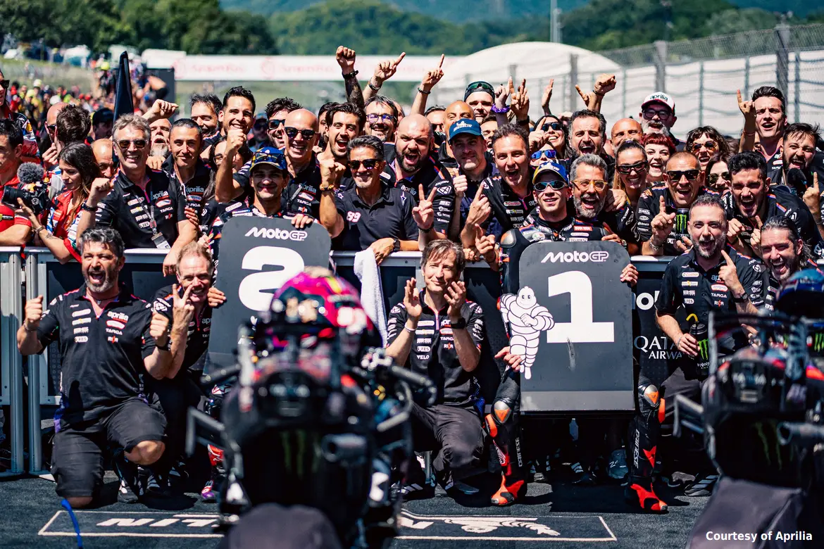 Le Aprilia vincono il Mugello