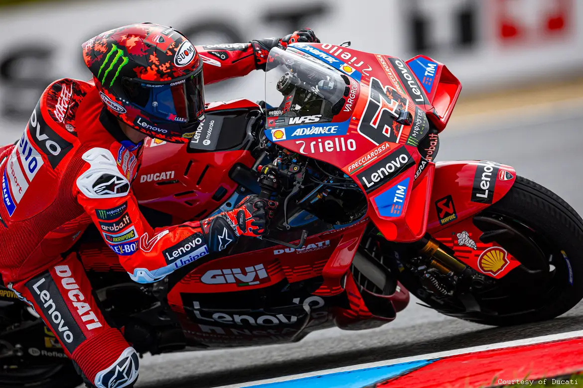 Pecco Bagnaia a Brno
